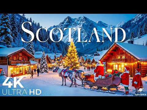 Scotland 4K Winter Relaxation Film - Calming Piano Music - Amazing Nature