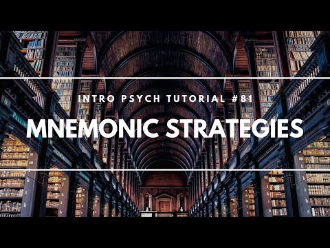 Mnemonic Strategies (Intro Psych Tutorial #81)