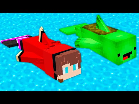 HOW JJ AND MIKEY BECAME FISHES in Minecraft ?! NEW WAY TO BECOME FISH WITH MIKEY AND JJ !