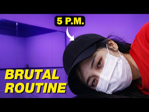A realistic day in life of a k-pop trainee (99% FAIL)
