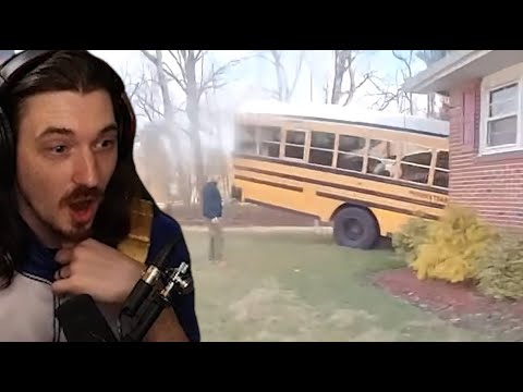 He Drove A BUS Into A HOUSE!