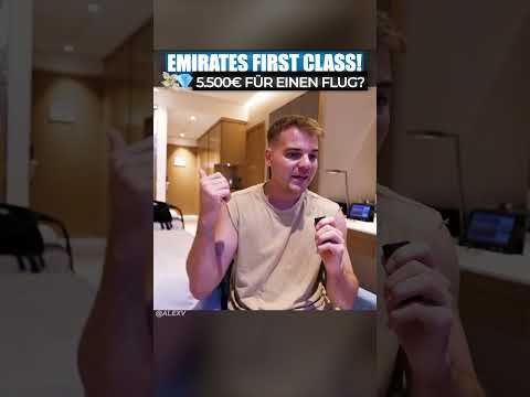 Dieser Flug kostet 5.500€! Emirates First Class 🫣😱 #alexv #travel #traveling #traveltrips