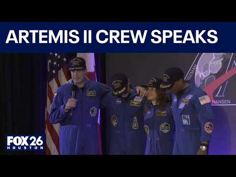 Artemis II crew speaks in Houston: Full