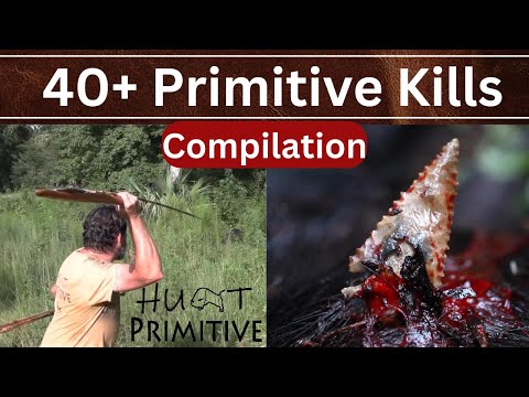 Primitive Bow &amp; Atlatl Hunting Compilation