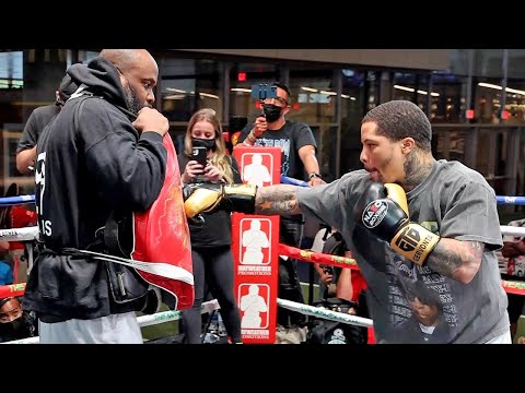 GERVONTA DAVIS FULL WORKOUT FOR MARIO BARRIOS FIGHT - FIRES OFF POWER COMBINATIONS DAYS FROM FIGHT