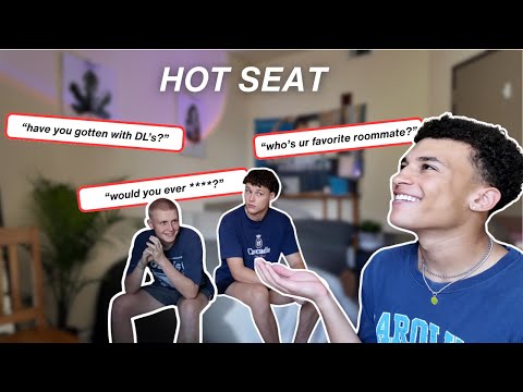 my STRAIGHT ROOMMATES put me in the HOT SEAT