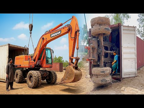 Unbelievable Rebuild! Scrap Excavator from China Container Restored Like Brand New | Skill Masters