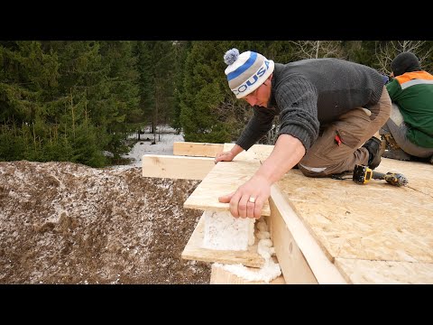 We built a Canadian thermos house. Step by step construction process