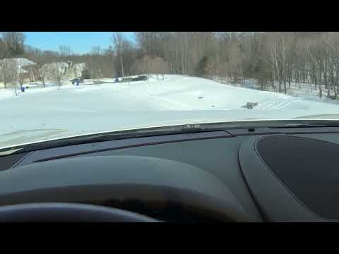 Over a foot of snow with ice on top drove thru up hill 