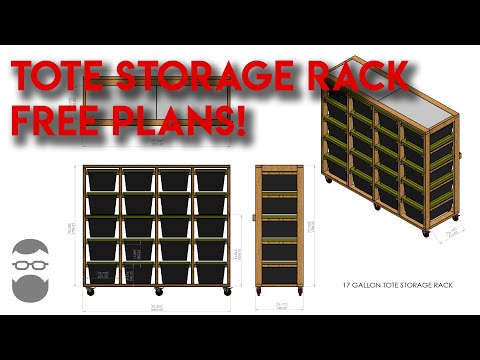 DIY Tote Storage Rack - 17 Gallon Totes