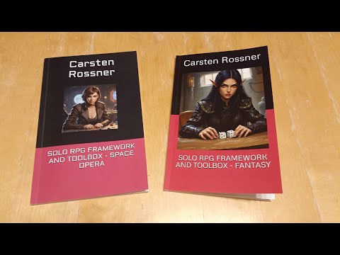 Product Showcase - Solo RPG Framework and Toolbox Space Opera and Fantasy - Now as Print on Demand!