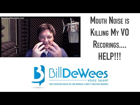 Mouth Noise is Killing My VO Recordings....HELP!!!