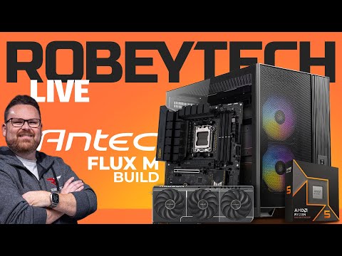 Giveaways + Building a $1500 Gaming PC in Antec Flux M (Ryzen 5 9600x / RX 9060 XT)