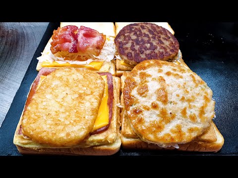 Street Toast LEGENDS! Isaac Toast, Deep Cheese Bacon, Burger Master, Pork Cutlet Sandwich!
