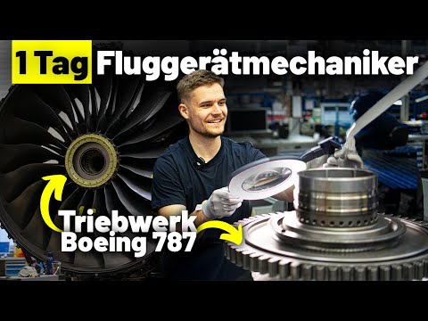 Wie Flugzeugtriebwerke repariert werden - 1 Tag als Fluggerätmechaniker