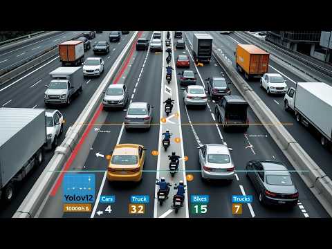 YOLOv12 in Action: Vehicle Detection, Tracking & Counting Made Easy!
