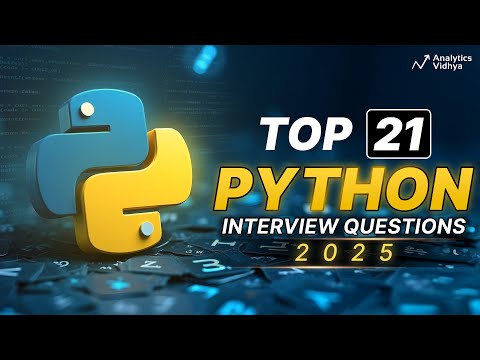 Top Python Interview Questions & Answers | Data Science Job Interview Questions in 2025