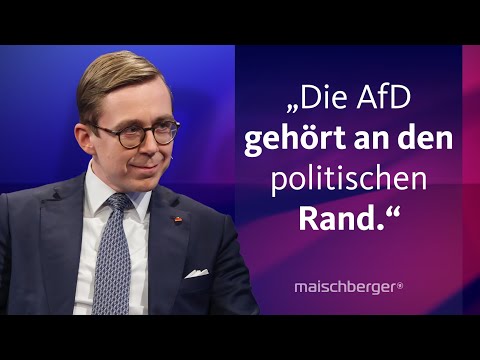 Was trennt CDU und AfD? Philipp Amthor und Bernd Baumann diskutieren | maischberger