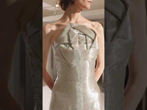 Shining embroideries and the season-hero rose motif captivate for #odlrspring2025.