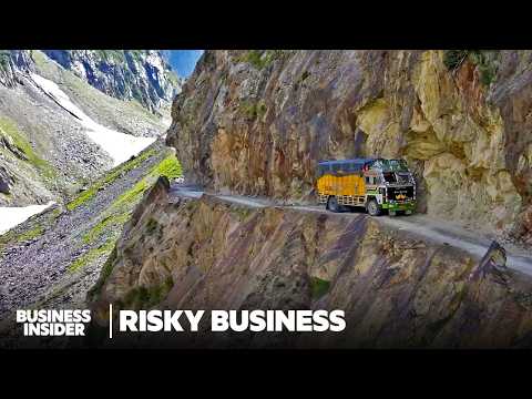 How Truck Drivers In India Navigate One Of The Most Dangerous Roads In The World | Risky Business