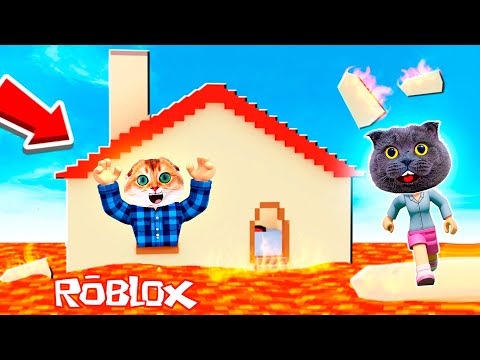 ВЫЖИВАЮ в ПОЛ это ЛАВА ВМЕСТЕ с КОТОМ ПЕРСИКОМ @kotPersey  в РОБЛОКС | The Floor Is LAVA