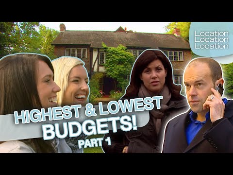 Highest VS Lowest Budgets: Best Of House Hunting Prices Compilation! | Location, Location, Location