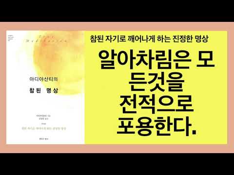아디야샨티의 참된 명상- 당신이 아닌 것을 제하고 지금까지 변함없이 남아있는 것은 결국 존재한다는 알아차림이며 그것은 모든 것이 그냥 있는 그대로 좋은 존재의 상태이다.
