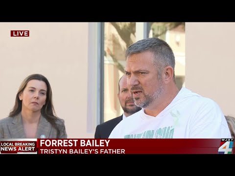 UNCUT: Tristyn Bailey's father speaks publicly after daughter's killer sentenced to life in prison