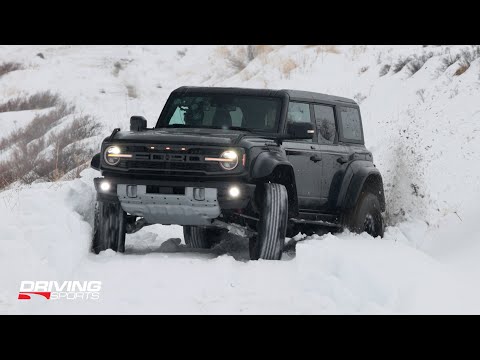2022 Ford Bronco Raptor Snow and Ice Test Hill Challenge