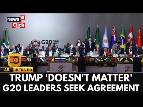 G20 Summit In South Africa Adopts Declaration Despite Us Boycott, Opposition | 4K Video | N18G