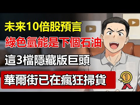 10倍股預言:「綠色氫能」才是下個石油!這3檔「隱藏版」巨頭,華爾街已在瘋狂掃貨,99%的人還在看AI!#綠色氫能 #氫能源 #10倍股 #股票投資 #財富自由 #華爾街
