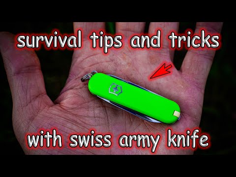Useful Survival Tips and Tricks with mini Swiss Army Knife Victorinox classic SD
