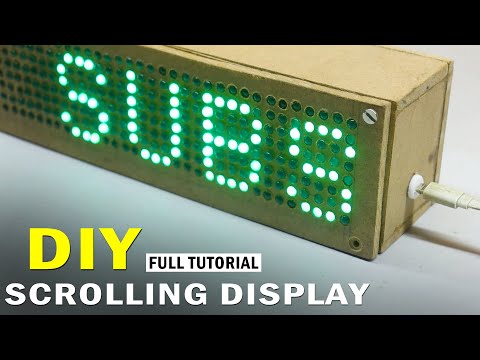 How to make a 8x48 LED Scrolling Display at home in Hindi