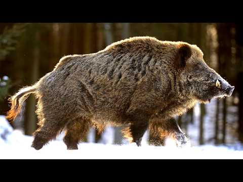 Одно из самых опасных копытных млекопитающих в мире. Дикий кабан