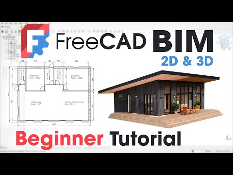 FreeCAD 2025 BIM - Architecture - Complete Beginner Tutorial