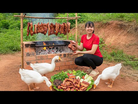 Rewind Timelapse: How to Make 100kg+ Smoked Salted Pork - Cooking Smoked Pork