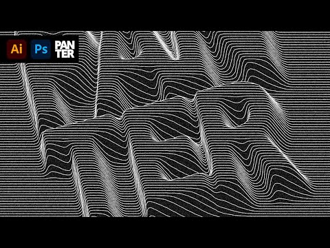 Vector Lines Distortion Effect in Adobe Illustrator and Photoshop