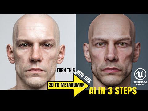 From single image to Metahuman  (AI tutorial) Hitem 3D
