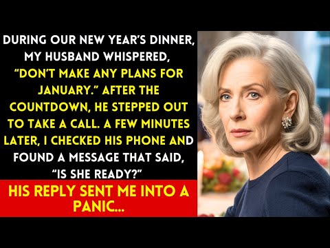 “DON’T MAKE PLANS FOR JANUARY” MY HUSBAND SAID AT NEW YEAR’S DINNER. WHEN MIDNIGHT CAME, I KNEW WHY.