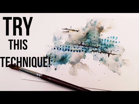 Stamping with watercolors- the coolest technique ever!