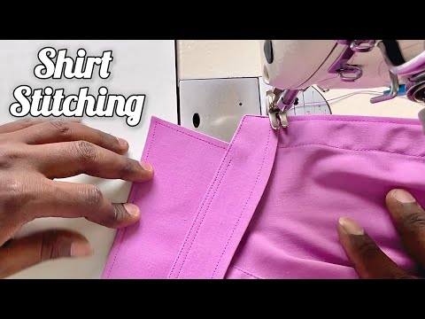 Perfect shirt stitching clean and fast / shirt stitching for men / How to sew shirt