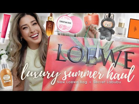 LUXURY SUMMER HAUL UNBOXING: New LOEWE Bag, SECRET LABUBU, New in Beauty from HERMES, DIOR, GUERLAIN