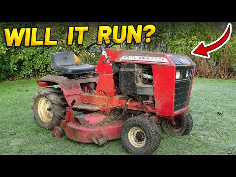 WILL IT RUN? NEGLECTED WHEEL HORSE MOWER