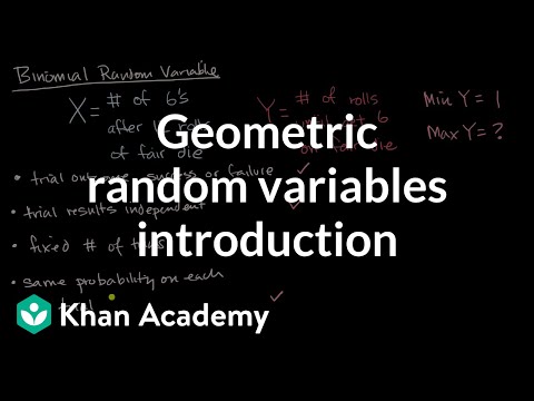 Geometric random variables introduction | Random variables | AP Statistics | Khan Academy