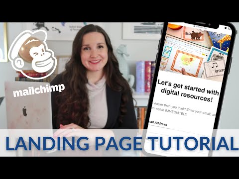 MAILCHIMP Landing Page Tutorial || How to Get People on Your Email List