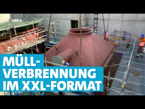Gigantische Verbrennungs-Kessel im Müllheizkraftwerk Ludwigshafen - ein Mammutprojekt