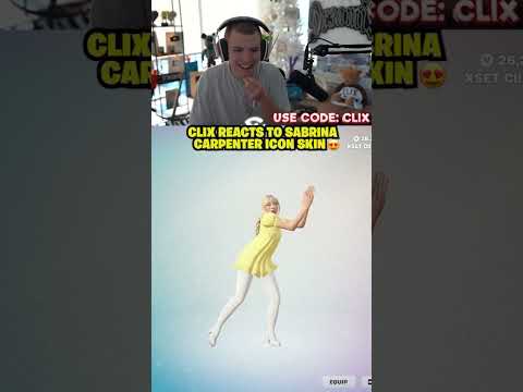 Clix REACTS to Sabrina Carpenter Icon Skin 😍