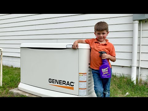 Servicing and transfer testing a 24kw Generac standby generator