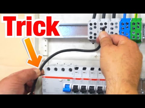 With this trick, anyone can install a residual current device (double crimp)‼️