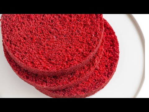 Red Velvet Sponge Cake Recipe